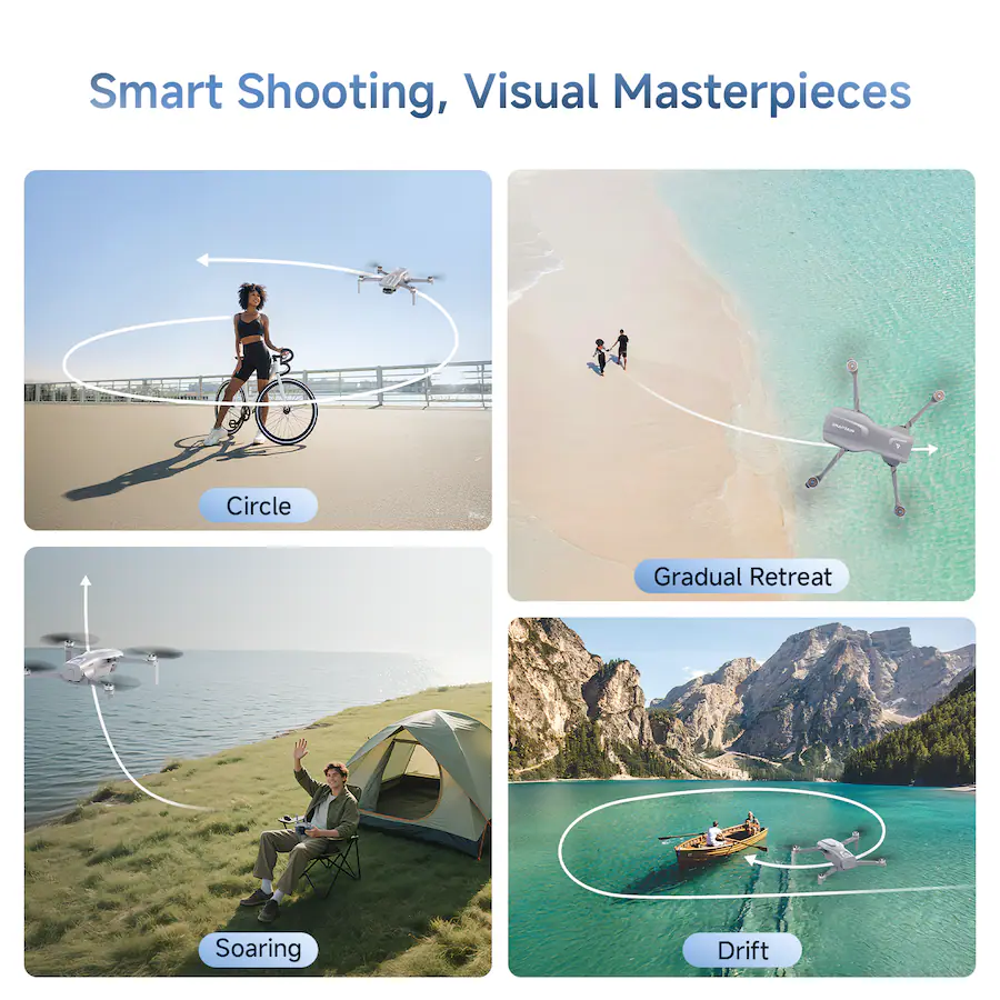 Snaptain P40 Lite 3-Axis Gimbal Camera Drone, Gray — Gray