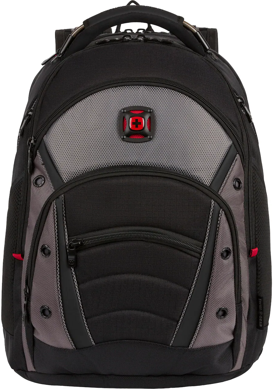 SwissGear Synergy Backpack for 16″ Laptop, Black/Gray — Black/Gray