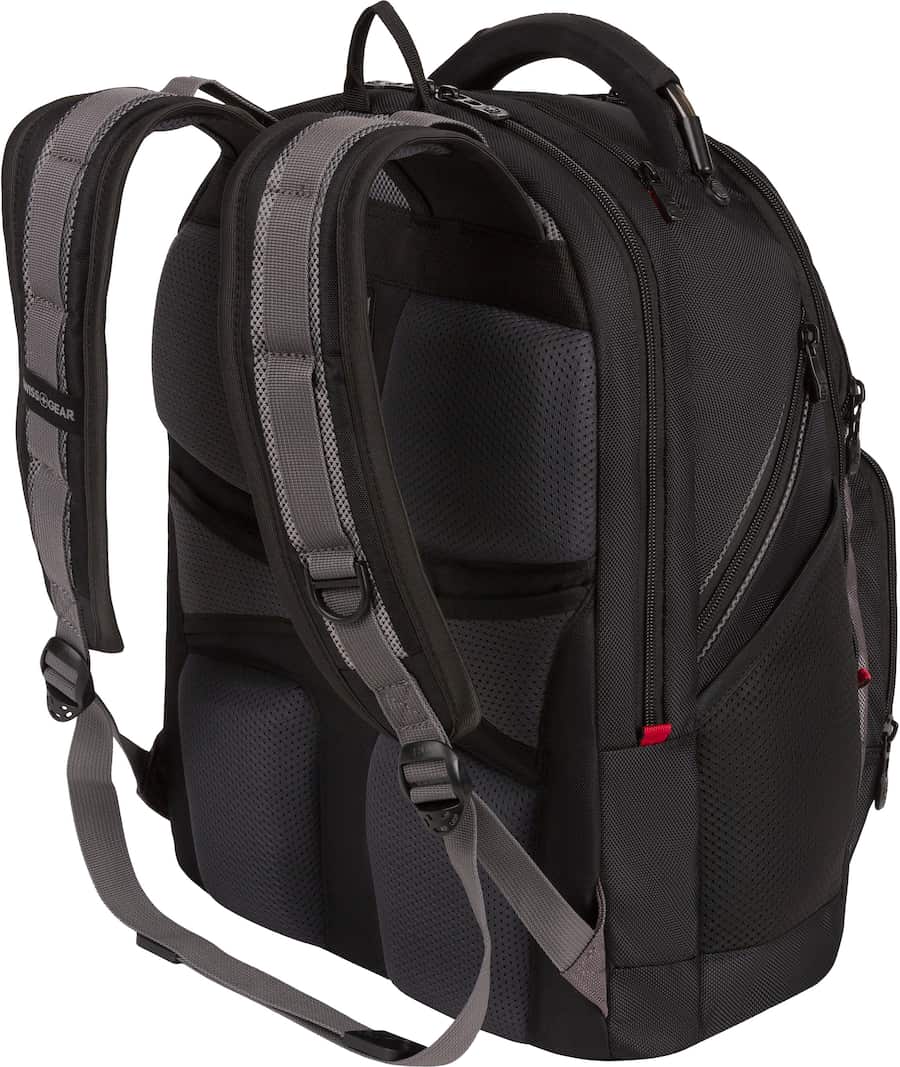 SwissGear Synergy Backpack for 16″ Laptop, Black/Gray — Black/Gray