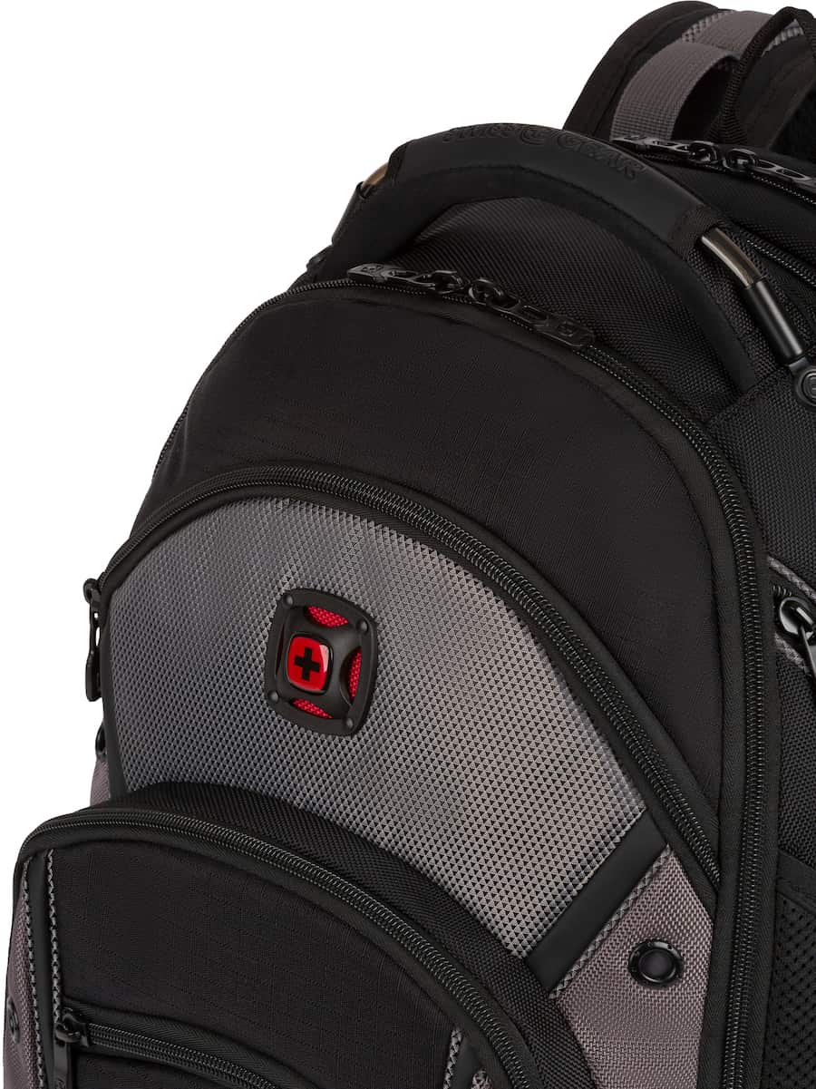 SwissGear Synergy Backpack for 16″ Laptop, Black/Gray — Black/Gray