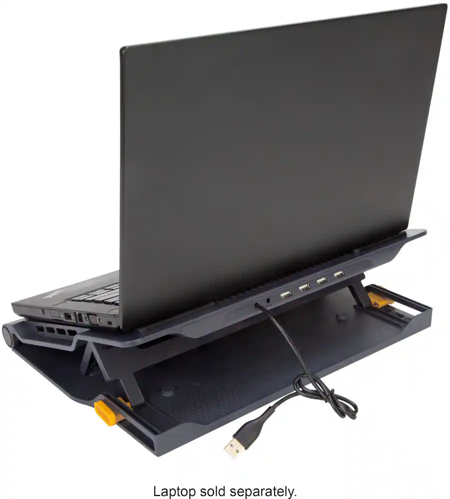 Targus Chill Mat Laptop Cooling System with 4‑Port USB Hub, Gray — Gray