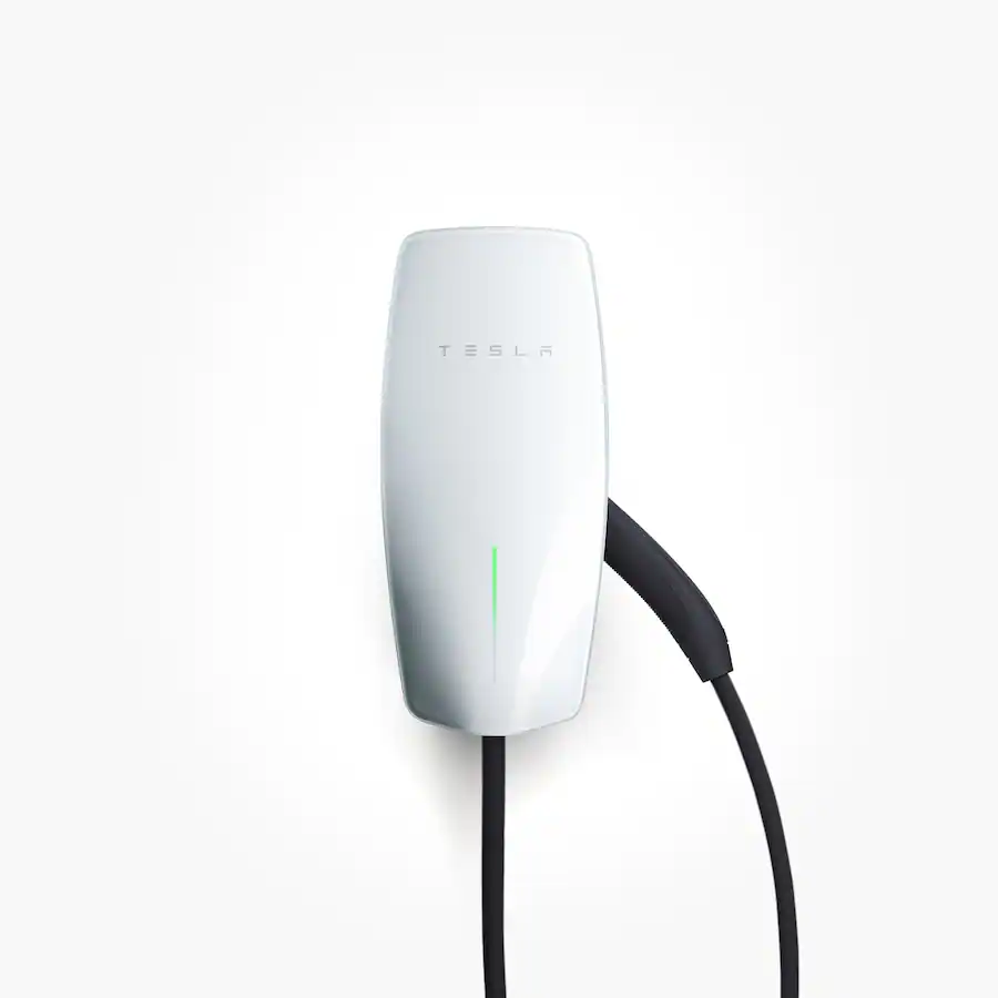 Tesla Wall Connector Level 2 Hardwired Electric Vehicle EV Charger Up to 48A 24′ White — White
