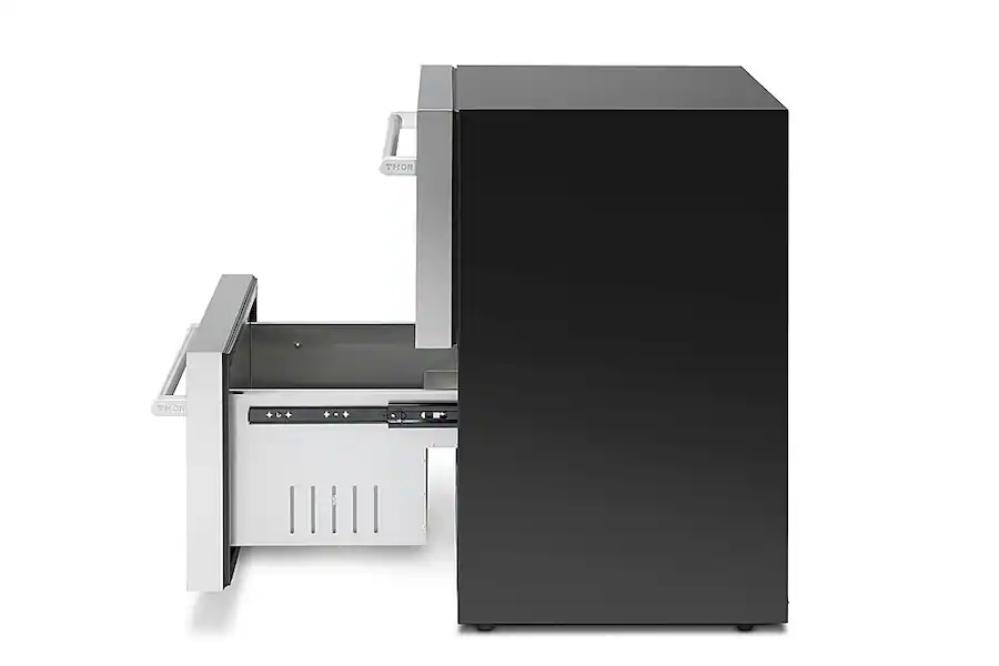 THOR Kitchen 5.4 cu. ft. Indoor/Outdoor Refrigerator Drawers, Silver — Silver