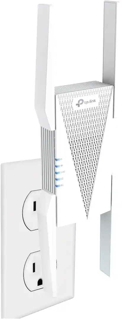 TP-Link AXE5400 Tri‑Band Mesh Wi‑Fi 6E Range Extender — White