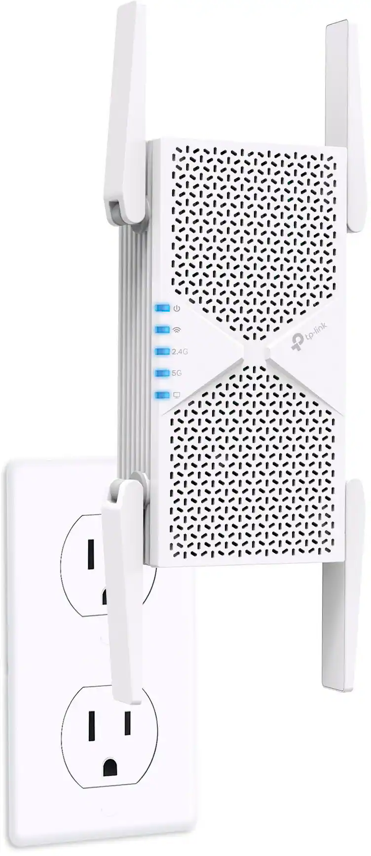 TP-Link BE6500 Wi‑Fi 7 Range Extender, White — White