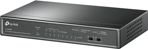 TP‑Link 8‑Port Gigabit Desktop Unmanaged PoE+ Switch, Black
