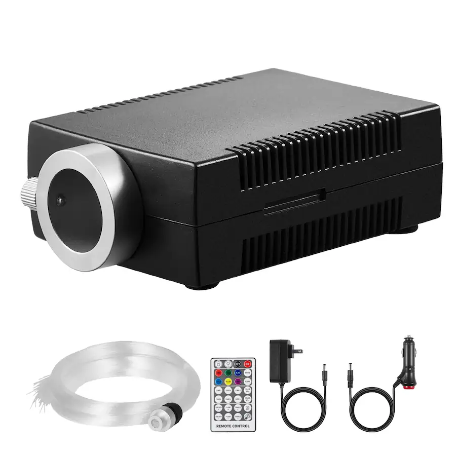 VEVOR Starlight Headliner Kit (150 pcs, 16W, Bluetooth App Control) — Black