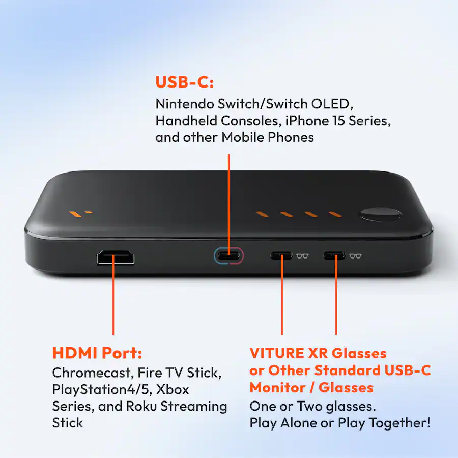 VITURE Pro Mobile Dock for Immersive XR Experience, Black — Black