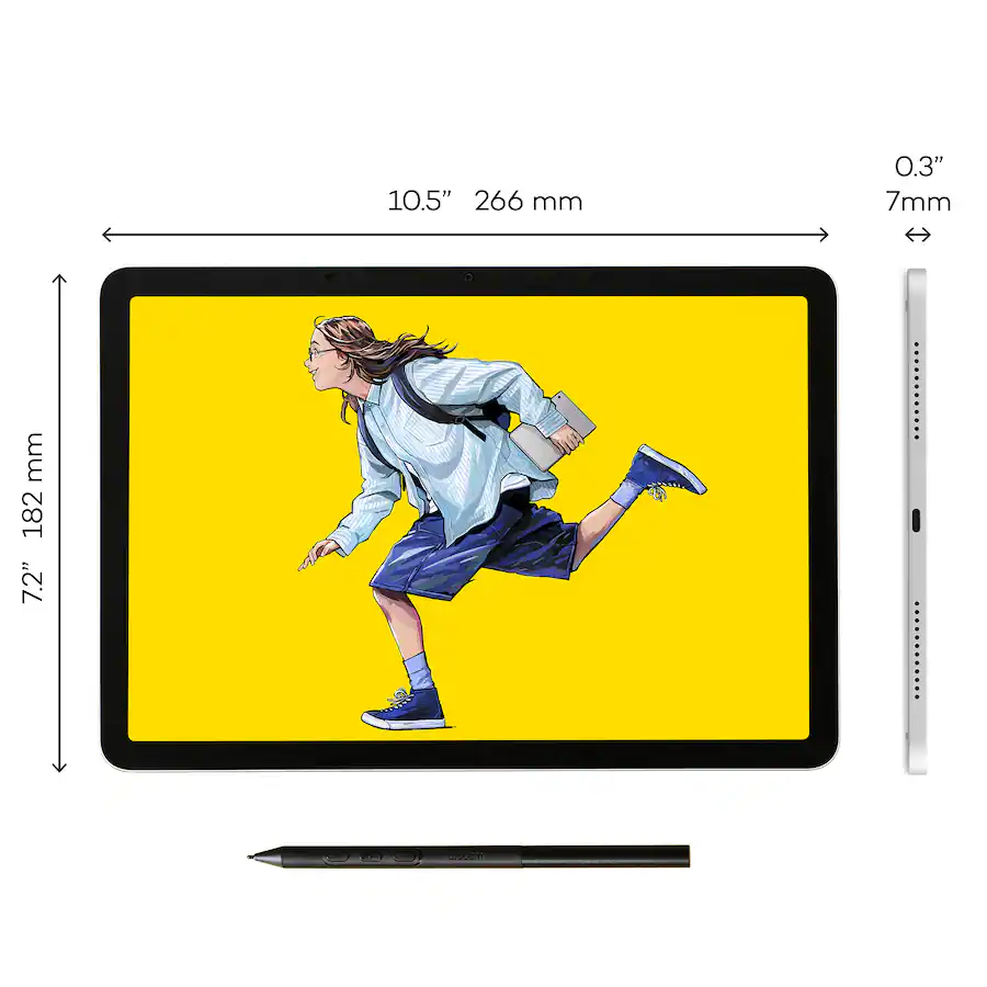 Wacom MovinkPad 11 Android Mobile Drawing Tablet 11.45″, 8GB RAM, 128GB Storage, Silver — Silver