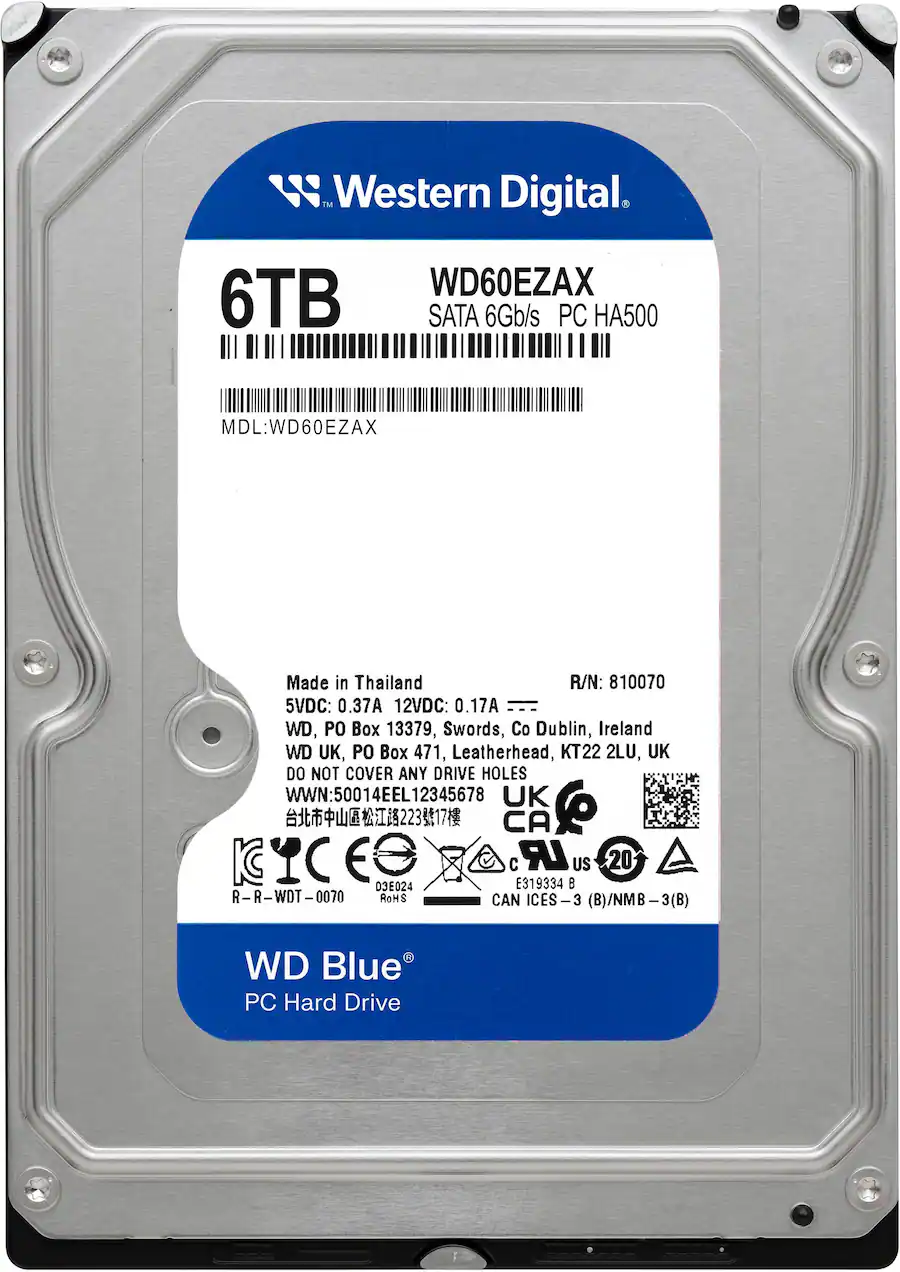 WD Blue 6TB PC Internal Hard Drive for Desktops