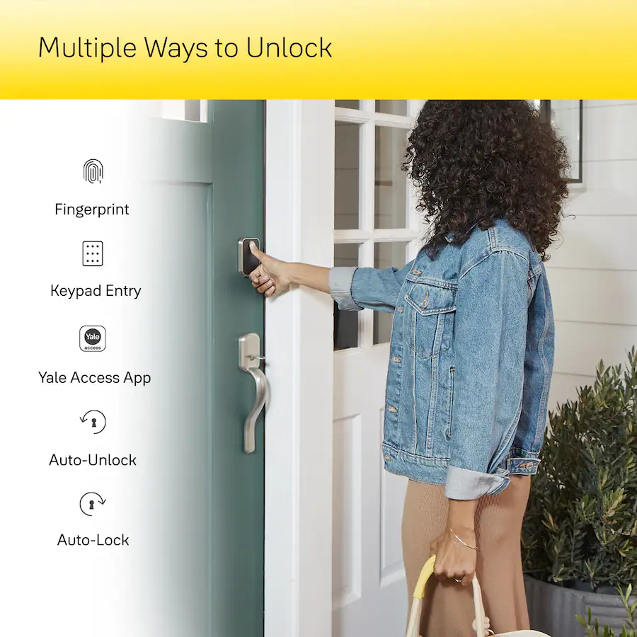 Yale Assure Lock 2 Smart Lock Wi‑Fi Deadbolt with Touchscreen Keypad & Fingerprint Access, Black Suede — Black Suede