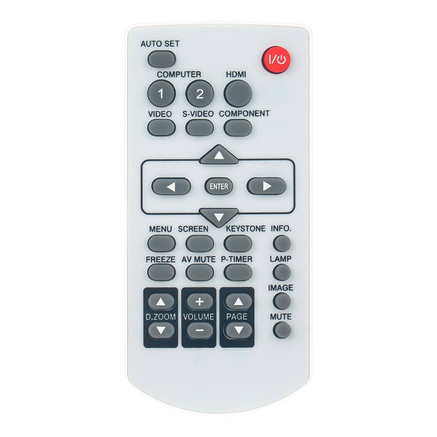 ZdalaMit Replacement Remote N2QAYB000305 for Panasonic Projector PT LB51S PT LB51SU PT FW100NTE PT FW430 White — White